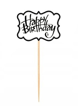 Topper na tort happy birthday tabliczka dekoracja