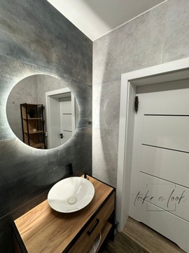 СВЕТОДИОДНОЕ ЗЕРКАЛО для ВАННОЙ 60 см КРУГЛОЕ КОЛЕСО С ПОДСВЕТКОЙ И СВЕТОДИОДНОЙ ПОДСВЕТКОЙ ФРЕЗИЯ