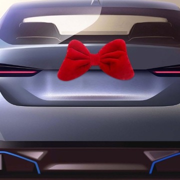 Задняя украшение автомобильной куклы творческие подарки Новая плюшевая кукол Смешная галстук -бабочка