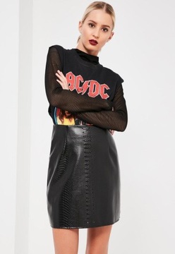 MISSGUIDED CZARNA SPÓDNICA SNAKE (32)