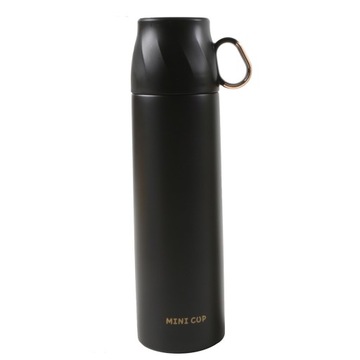Termos nierdzewny z filiżanką czarny ze złotym 500ml Altom Design