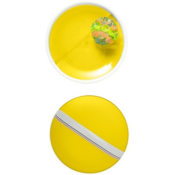 GRA PLAŻOWA ogrodowa zręcznościowa piłka z przyssawkami 2 paletki dziecka