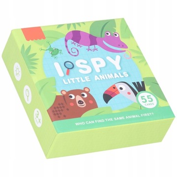 55 штук игральных карт-пазлов с изображением животных