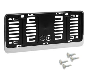 RAMKI DO MAŁYCH TABLIC NREJESTRACYJNYCH 305x114mm USA JAPONIA 2SZT CHROM