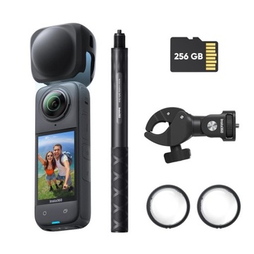 Insta360 X4 - Kamera sportowa 360 4K UHD - Pakiet Motocyklisty