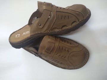 316 САНДАЛИИ МУЖСКИЕ, НАТУРАЛЬНАЯ КОЖА, КОЖА, РАЗМЕР 42