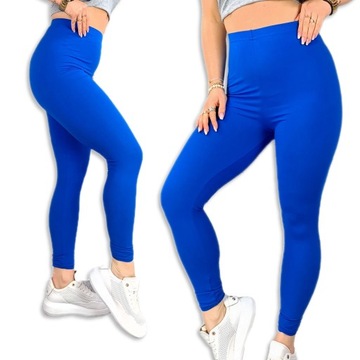 LEGINSY BAMBUS DŁUGIE WYSOKI STAN KOLORY - 6XL/7XL