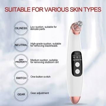Blackhead Remover Vacuum Skin Scrubber |Home Use