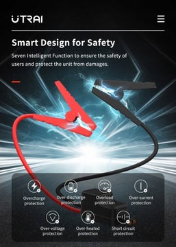 Utrai Smart Booster Кабели Автоматические аварийные зажимы
