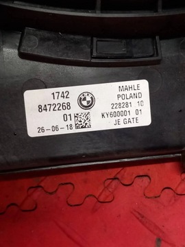 BMW 7 G11 G12 2016 Z PŘEDNÍ VENTILÁTOR