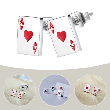 МУЖСКИЕ СЕРЬГИ МУЖСКИЕ СЕРЬГИ ДЛЯ ИГОРАЛЬНЫХ КАРТ ПОКЕР