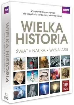 WIELKA HISTORIA ŚWIATA NAUKA WYNALAZKI [ BOX 6 DVD