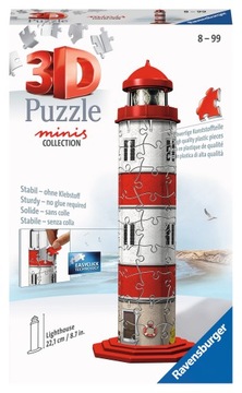 Ravensburger, Puzzle 3D Mini budynki 54: Latarnia Morska (11273)