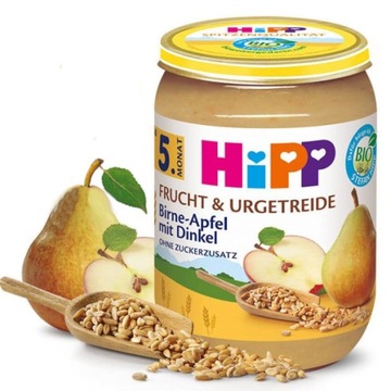 HiPP BIO Deserek z Gruszek Jabłek i Orkiszu Wit.PP
