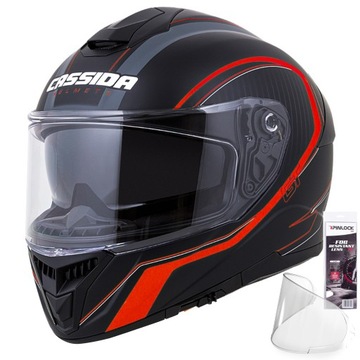 CASSIDA KASK MOTOCYKLOWY GT2 Z WŁÓKNA + PINLOCK XS