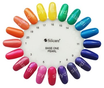 slay GEL BASE ONE silcare разноцветный пастельный неоновый красный