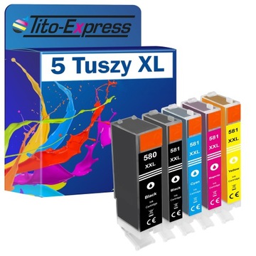 5x Tusz do CANON PGI-580 CLI-581 XL TS705a TS6350a