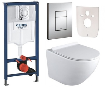 6w1 STELAŻ podtynkowy GROHE + MISKA WC DESKA W/O