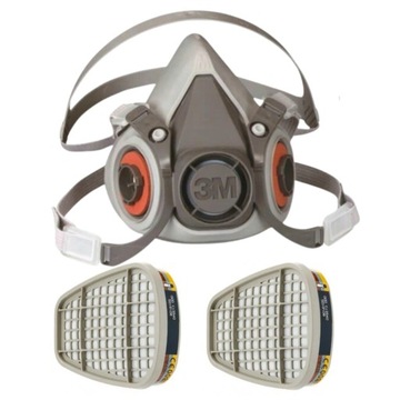 3M 6200 / 6300 MASKA PÓŁMASKA LAKIERNICZA Z FILTRAMI ABE1 6057