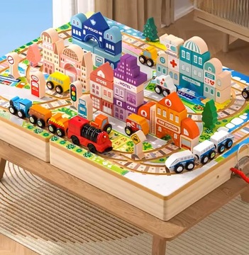 ОГРОМНЫЕ ДЕРЕВЯННЫЕ ЭЛЕКТРОПОЕЗДА ПУТИ ПОЕЗДНЫЕ ДОСКИ ДОСНЫЕ БЛОКИ ГОРОД