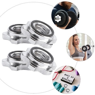 Противоскользящие замки для гантелей и штанги Nut Curl 4 шт.