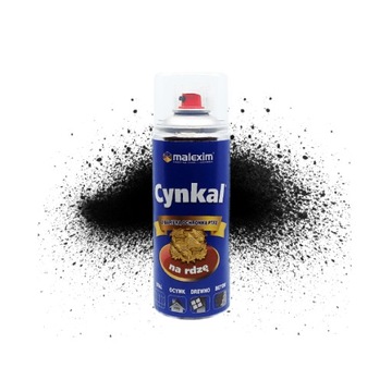 CYNKAL GRUNTOEMALIA SPRAY 400ML CZARNY 9005