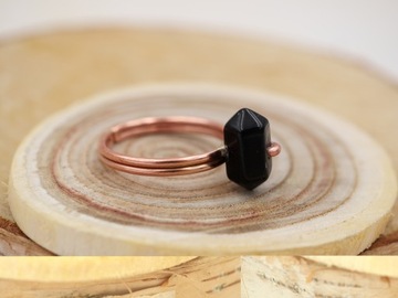 МЕДНОЕ КОЛЬЦО С ЛЕЗВИЕМ - ОНИКС