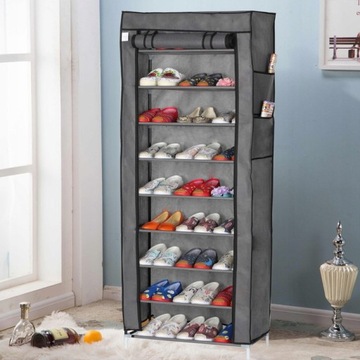 ШКАФ ДЛЯ ОБУВИ ПОЛКА ДЛЯ ОБУВИ ТЕКСТИЛЬНЫЙ ТКАНЕВЫЙ ШКАФ СКЛАДНОЙ ОРГАНАЙЗЕР 9 ПОЛОК