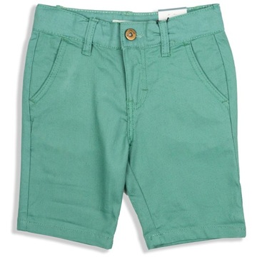 Piazza Italia Dziecięce Chłopięce Pistacjowe Spodenki Skinny Bawełna 128 cm