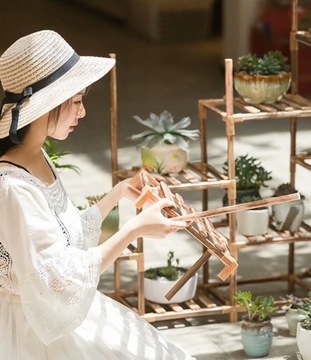 ДЕРЕВЯННАЯ ПОДСТАВКА ДЛЯ ЦВЕТОВ ПОЛКА ДЛЯ РАСТЕНИЙ ЦВЕТЫ 78 СМ ДЕРЕВО + АКСЕССУАРЫ