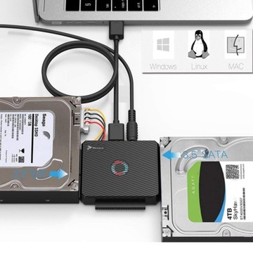 АДАПТЕР ДИСК МОСТ USB 3.1 SATA III IDE 16 ТБ LED