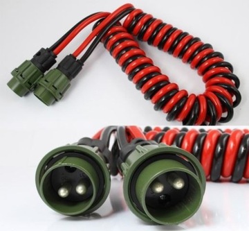 PRZEWOD SPIRALNY WYSOKONATEZENIOWY 2-POL 4M 2X35MM
