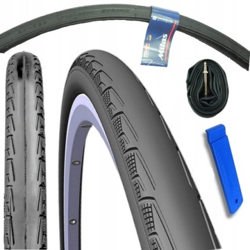 Opona rowerowa szosowa 28 25-622 + dętka 28 + łyżka zestaw opony rowerowe