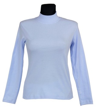 PÓŁGOLF JERSEY BAWEŁNA JASNY BŁĘKIT R. L 42/44
