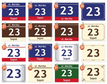 Адресная тарелка с домом № 40x30 см.