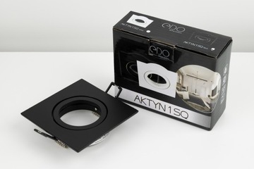 ПОДВИЖНЫЙ ЧЕРНЫЙ КВАДРАТНЫЙ ГАЛОГЕННЫЙ СВЕТИЛЬНИК