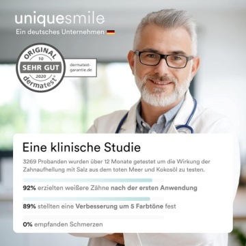 Полоски для отбеливания зубов UniqueSmile без перекиси инновационные 28 шт.