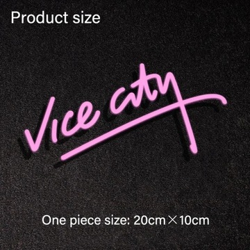 Car Stickers Gta Vice City Logo Windshield Decorative Decals Personality