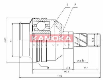 KLOUB HNACÍ KAMOKA 8009