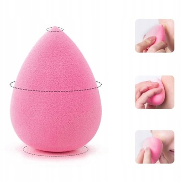 БЛЕНДЕР Губка для макияжа для нанесения тональной основы. Большая губка диаметром 6 см.