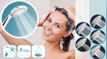 Экономичная душевая лейка с 5 функциями LARK-SOHE-8-888433