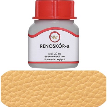 Farba do skóry lakier Renoskór 30ml bananowy