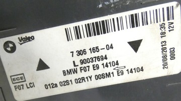 BMW 7 F01 2013-2017 LED FACELIFT SVĚTLO LEVÝ ZADNÍ