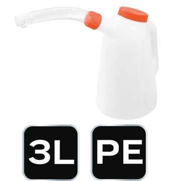 Наливник Workshop, лейка, 3л, гибкий наконечник с крышкой NEO