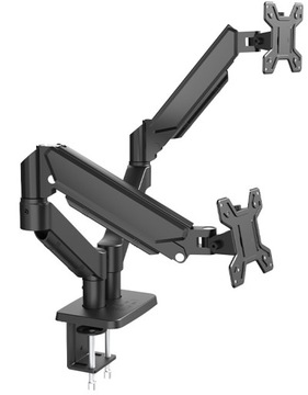 Универсальное газовое настольное крепление для двух мониторов 13–32 дюйма