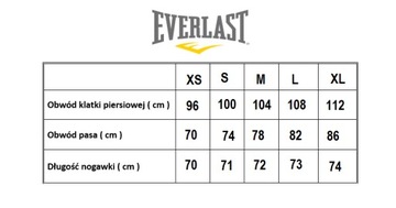 EVERLAST spodnie dresowe damskie bawełniane cienkie r. S