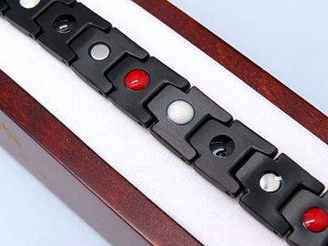 ЧЕРНЫЙ МУЖСКОЙ БРАСЛЕТ ЗДОРОВЬЯ, МАГНИТНАЯ СИЛА