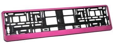 2 рамки номерного знака, розовые