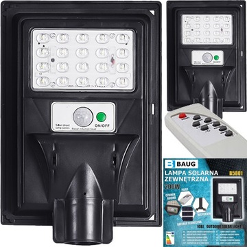 Lampa uliczna 200 W 440 lm zasilanie solarne