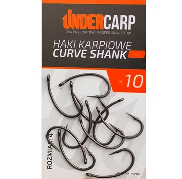 Haki karpiowe CURVE SHANK PRO rozm 4 UNDERCARP